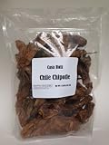 Chile Chipotle - Meco Mexican Chili Peppers - Casa Ruiz Brand - Dried Smoked Jalapeno - 1 Lb - Smoky Sweet Tobacco Chocolate Tones with Brazil Nut Finish - Deep Rounded Medium Heat.