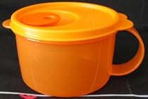 Tupperware CrystalWave Soup Mug Orange