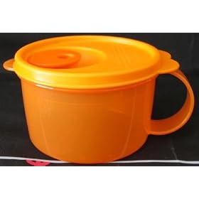 Tupperware CrystalWave Soup Mug Orange by Tupperware Soup Mug