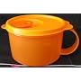 Tupperware CrystalWave Soup Mug Orange