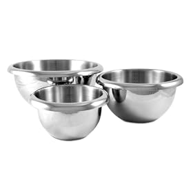 CIA Masters Collection 18 10 Stainless Steel 3 Piece Mixing Bowl Set by CIA