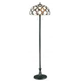 Domino Two Light Floor Lamp in Nickel