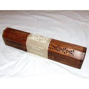 Wooden Box Incense Burner (Carved)