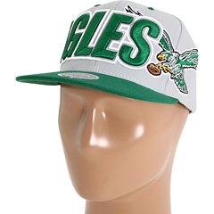 Mitchell & Ness Philadelphia Eagles Large Wordmark Snapback Adjustable Hat
