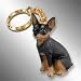 Miniature Pinscher Dog Keychain