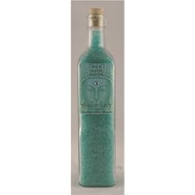 Zen Silk Bath Salt Bottle Tranquility by Natural Selection Bath and Body