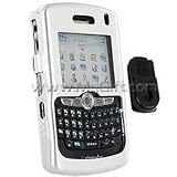 Aluminum Metal Hard Case with Detachable Belt Clip for BlackBerry 8800 Cell Phone