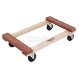 Hardwood Dolly With Rubber Bumpered Ends Deck 30 X 18 1200 Lb. Capacity