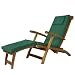 Outdoor Patio Steamer Chair Cushion - Forest Green