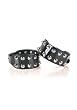 Spiked Multi Row Studded Ankle Cuff (Black-1)