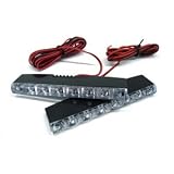 Euro Style 6 Mini LED DRL Daytime Running Light Kit For JEEP Forward Control by ZEEZ LED