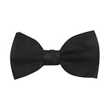 Solid Black Bowtie