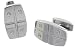 Matrix Brushed Titanium Cufflinks