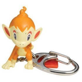 Pokemon Diamond and Pearl Poke Ball Keychain - Chimchar
