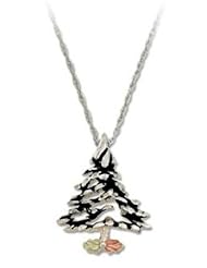 Landstroms Black Hills Silver Christmas Tree pendant - PE415SS