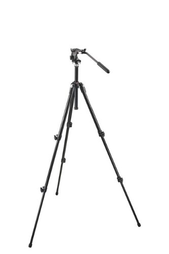 Manfrotto Fotostativ Kit (190 XDB Stativ, 700 RC 2 Stativkopf) schwarz