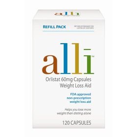 Childrens Toyshop  Health & Personal Care : Alli Weight-Loss Aid, Orlistat 60mg Capsules, 120-Count Refill Pack