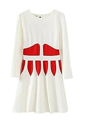 Spring Summer Long Sleeves Above the Knee Lace Pleated Geometric Print Round Neck Bodycon Dress/Tunic 