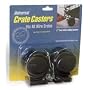 Midwest Universal Crate Casters (2 Pack)  - Attach anywhere two wires intersect.