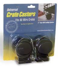 Midwest Container Dog Crate Casters Black 2 Pack - 44