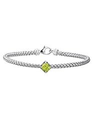 Sterling Silver Peridot Bracelet