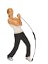 Bodystick Schwungstag BodyStick, wei�, 165 cm, 10264W