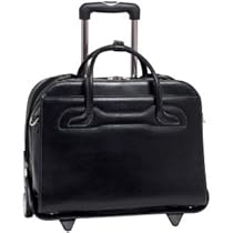 McKleinUSA WILLOWBROOK 94985 Black Detachable-Wheeled Ladies' Briefcase
