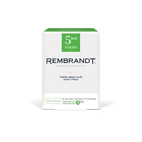 Rembrandt Mint Whitening Strips (5-Count for Upper, 5-Count for Lower) + 4, 14-Count Strips
