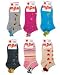 Lot Of 3 Pairs Assorted Kids Girls Pom Pom Ped Socks