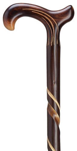 Unisex Derby Cane Natural Chestnut -Affordable Gift! Item #DHAR-9105500 On Sale