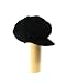 CCABK1020_BLACK Newsboy Super soft knitted hat with short cute trendy visor winter warm for women