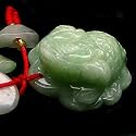 Jade Chan Chu Tassel - 3" Personal Feng Shui Charm for Wealth Luck