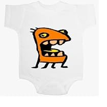 FISH HEAD ORANGE Baby Ultrasoft Onesie