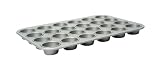 Swift Bakers Pride 40 x 28 x 3.5 cm 24 Cup Professional Non-Stick Mini Muffin Pan, Steel Grey: muffin pan mini