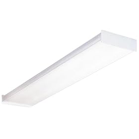 Lithonia Lighting Two-Light T8 Fluorescent Ceiling Fixture, White #SB 232 120 GESB by Lithonia Lighting