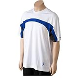 balle de Match Stomp Tennis Crew Shirt - White/Royal - M05004-WRY