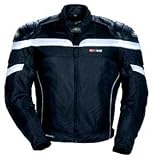 TOURMASTER/CORTECH GX-AIR MOTORCYCLE JACKET W/LEATHER BLACK SIZE:SML