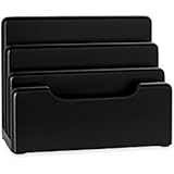 Rolodex Wood Tones Collection Desktop Sorter, Black (62525)