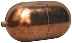 Float Ball, Oblong, Copper, 6 In