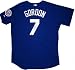 Alex Gordon Autographed/Hand Signed Blue Kansas City Royals Baseball Jersey