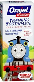 Orajel Toddler Training Toothpaste, Tooty Fruity Flavor 1.5 oz (44 g)