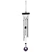 Woodstock Chimes Signature Collection, Woodstock Chakra Chime, 17'' Amethyst Eastern Energies Wind Chimes for Outdoor, Patio, Home or Garden Décor (CCAM)