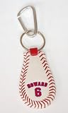 MLB Philadelphia Phillies Ryan Howard #6 Genuine Baseball Leather Key Chain