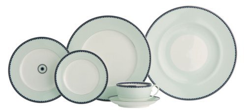 Thomas O'Brien Marielle Celadon 5 Piece Fine Bone China Dinnerware Set
