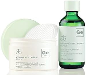Arbonne Intelligence Genius Nightly Resurfacing Pads and Resurfacing Solution