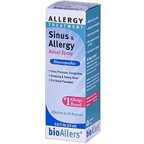 Natra-Bio Homeopathics Bioallers Allergy/Sinus Nasal Spray, 0.8 Oz