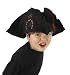 Kids Tattered Pirate Black Hat