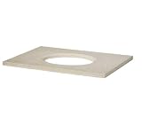 Xylem S-ISLANDER-25CM Vanity Top For The Islander Vanity, Crema Marfil, 25-Inch