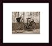 Bicycle with Wicker Basket by Francisco Fernandez 7.75X9.75 Framed with Black Wood Frame