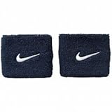 ナイキ DRI-FIT スウッシュリストバンド オブシディアン×ホワイト